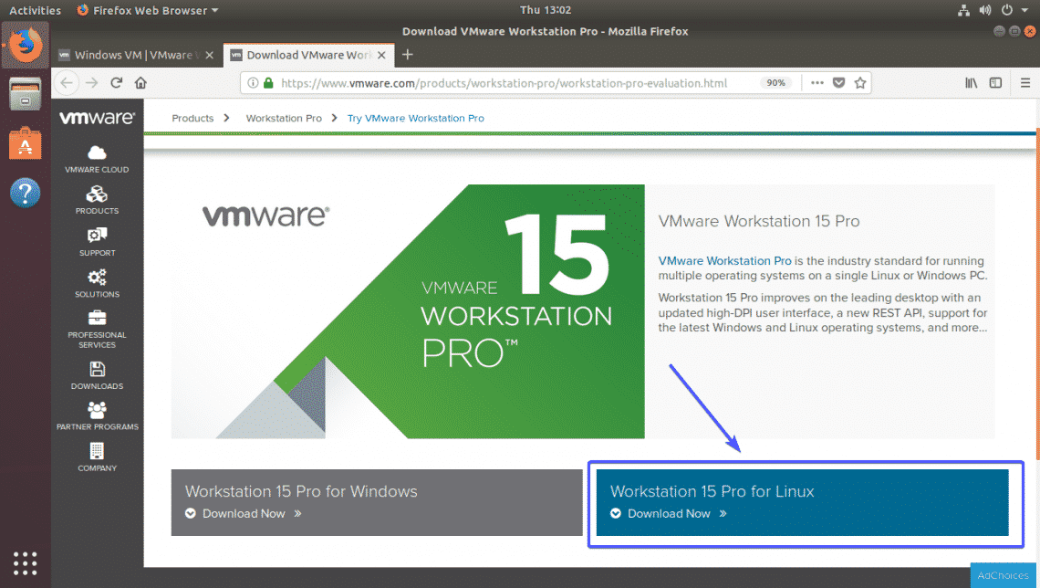 vmware workstation on linux